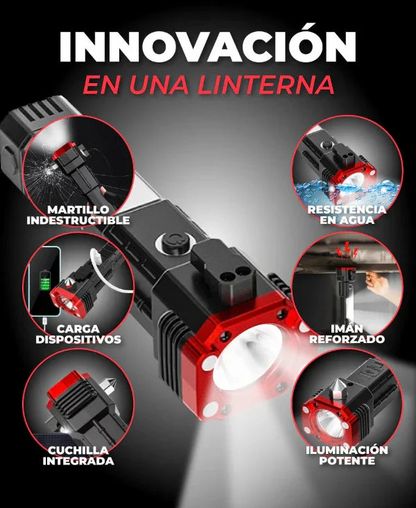 PAGA 1 y LLÉVATE 2 | Linterna Indestructible Súper Potente 6 en 1 PowerLUMEN™